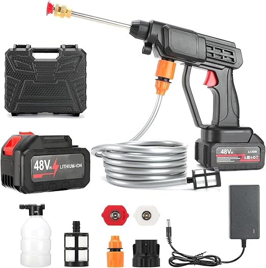 Unleash the Power of Cordless Clean! | 48V Portable Pressure Washer